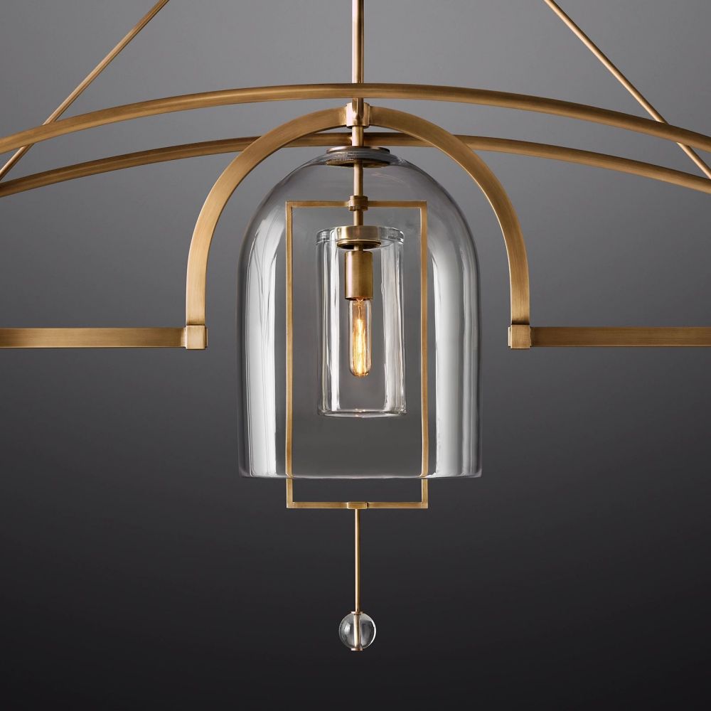 Fulcrum Linear Chandelier 61" For Living Room