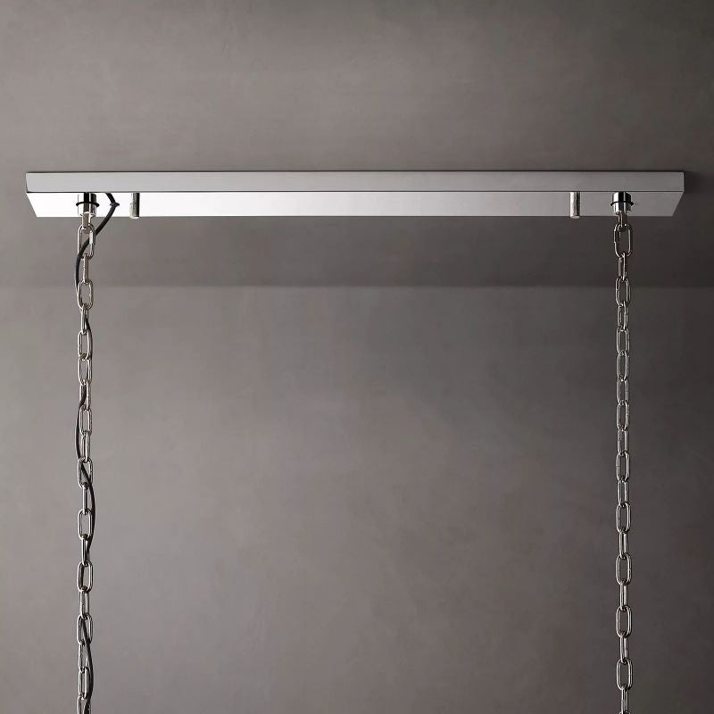 Harlow Calcite Rectangular Chandelier W 74"