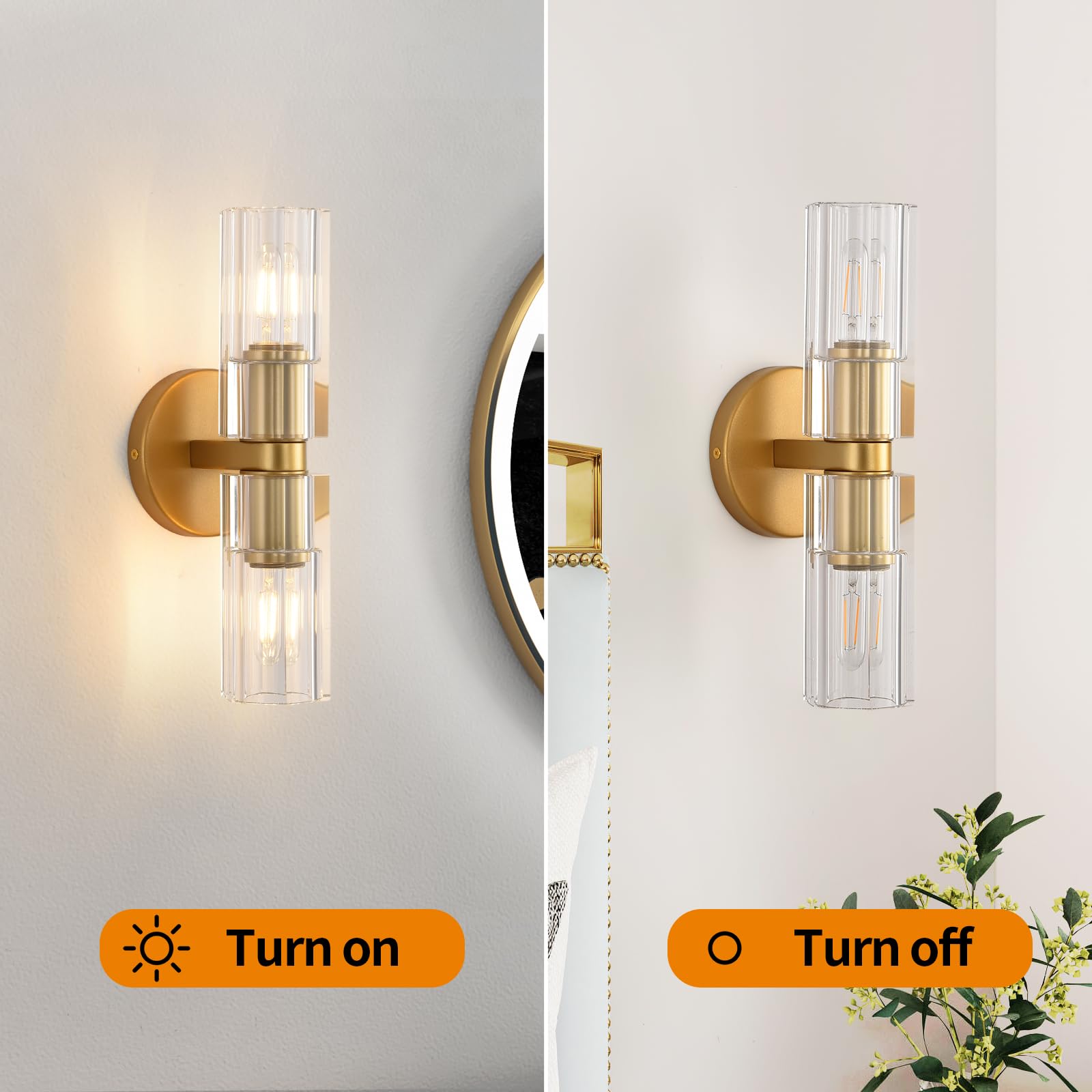 Arcachon Brass Double Head Wall Sconce