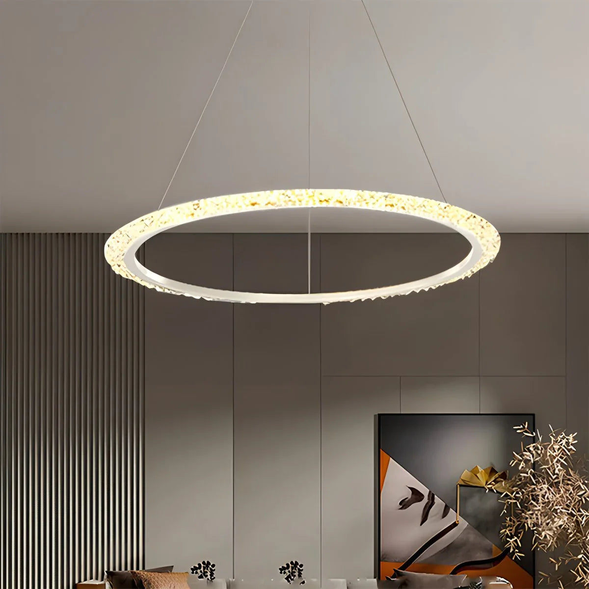 Eloer Light Luxury Ring Chandelier for Living Room