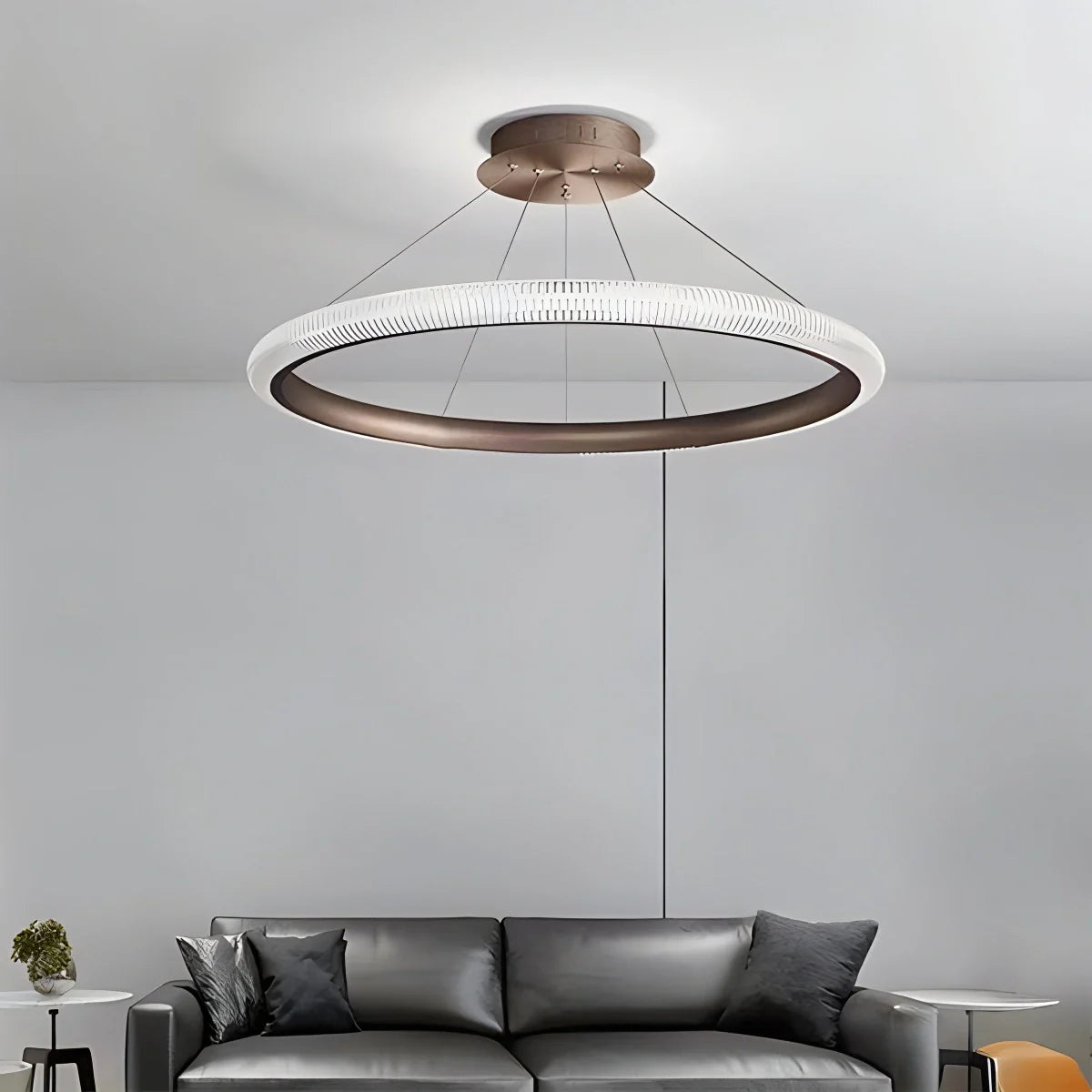 Eloer Nordic Circular Chandelier for Living Room