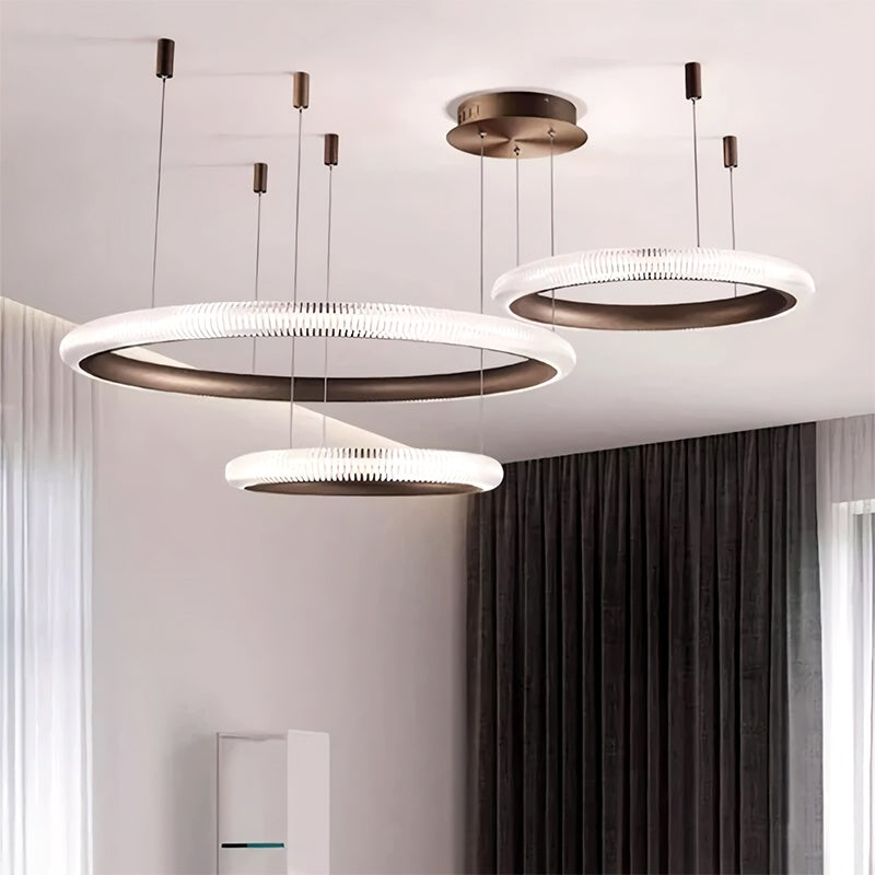 Eloer Nordic Circular Chandelier for Living Room