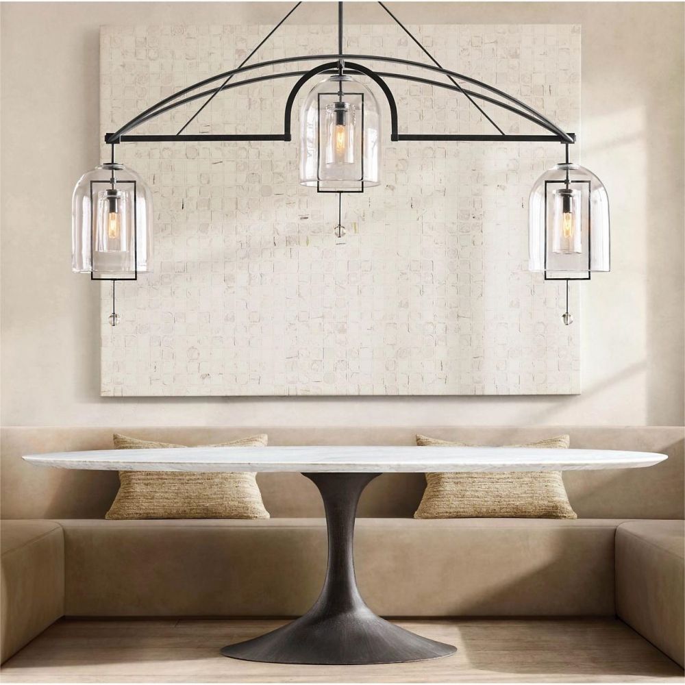 Fulcrum Linear Chandelier 85" For Living Room