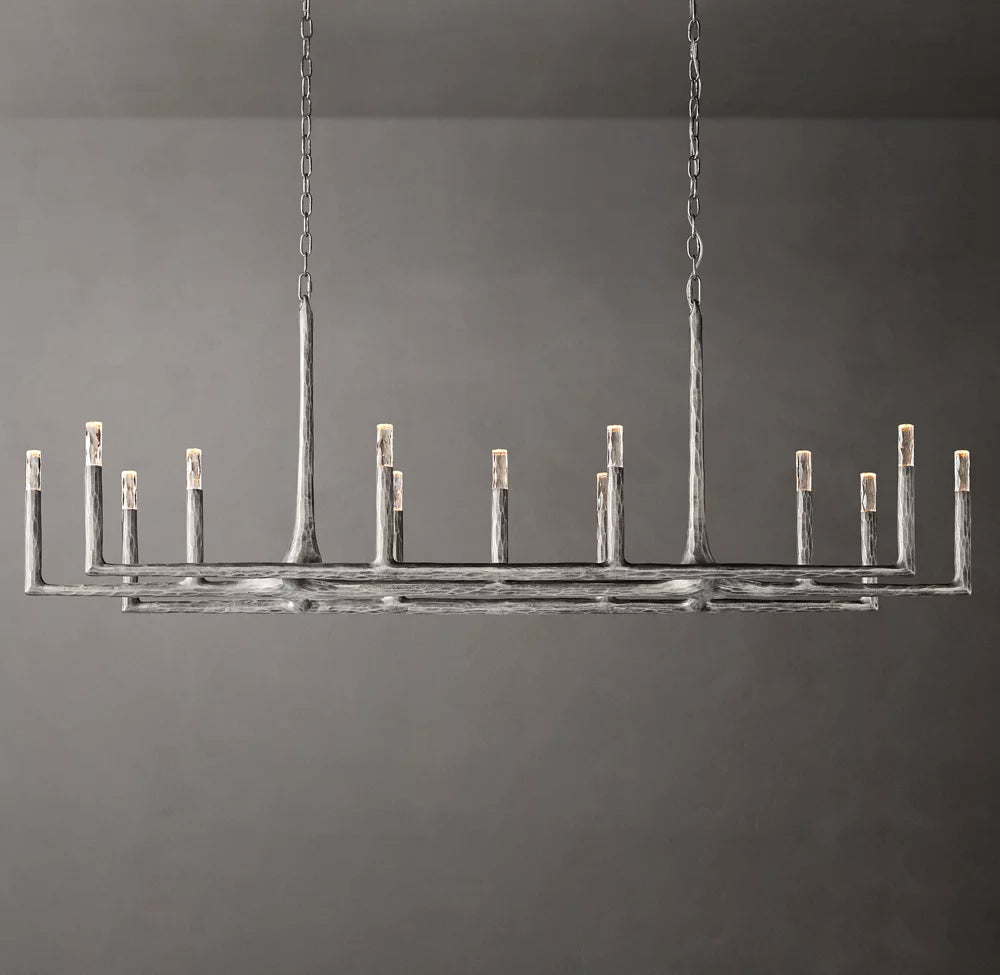 Thaddeus Linear Chandelier 72" 13-Lights For Living Room