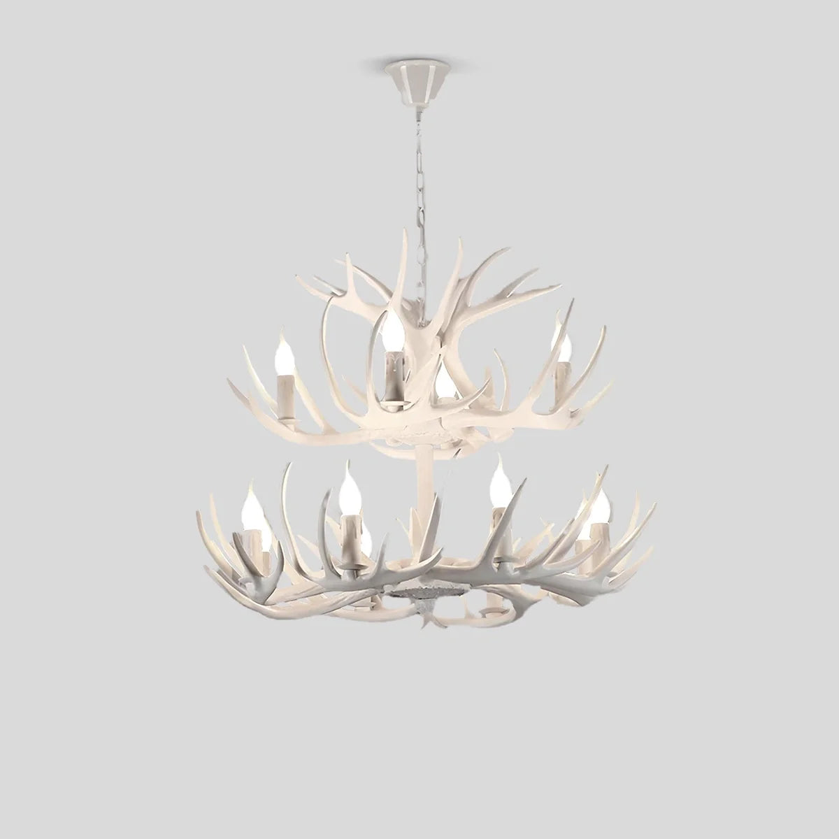 Eloer Antler Shape Resin Chandelier for Living Room
