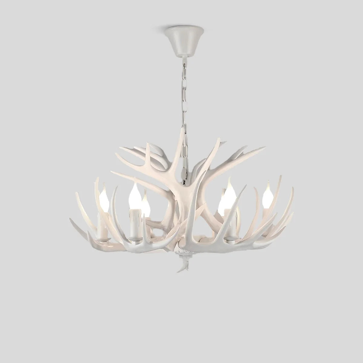 Eloer Antler Shape Resin Chandelier for Living Room