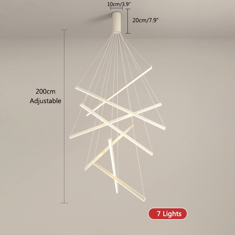 Eloer Custom Multi Light Sticks LED Chandelier