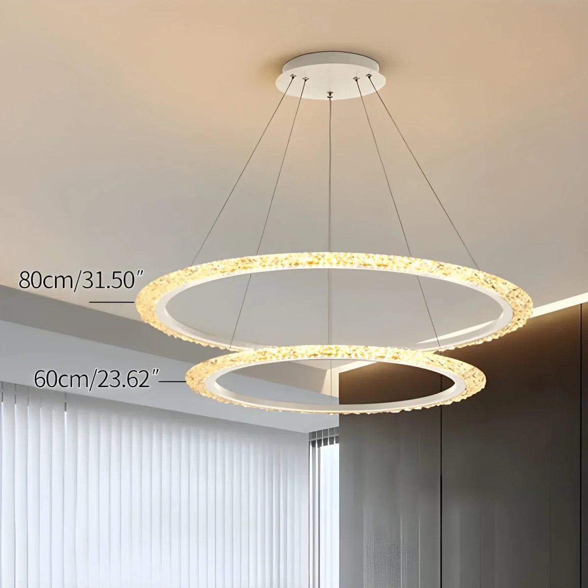 Eloer Light Luxury Ring Chandelier for Living Room