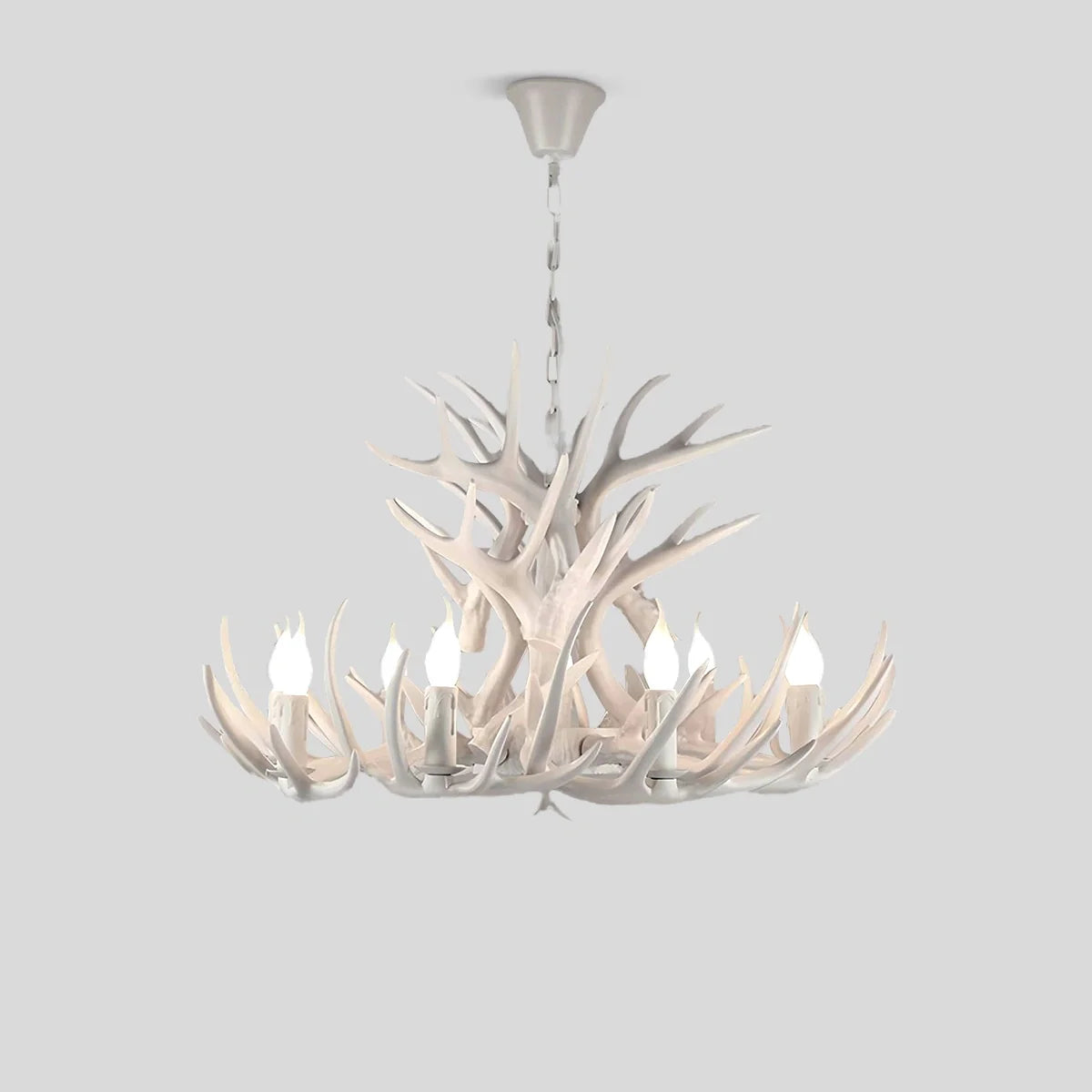 Eloer Antler Shape Resin Chandelier for Living Room