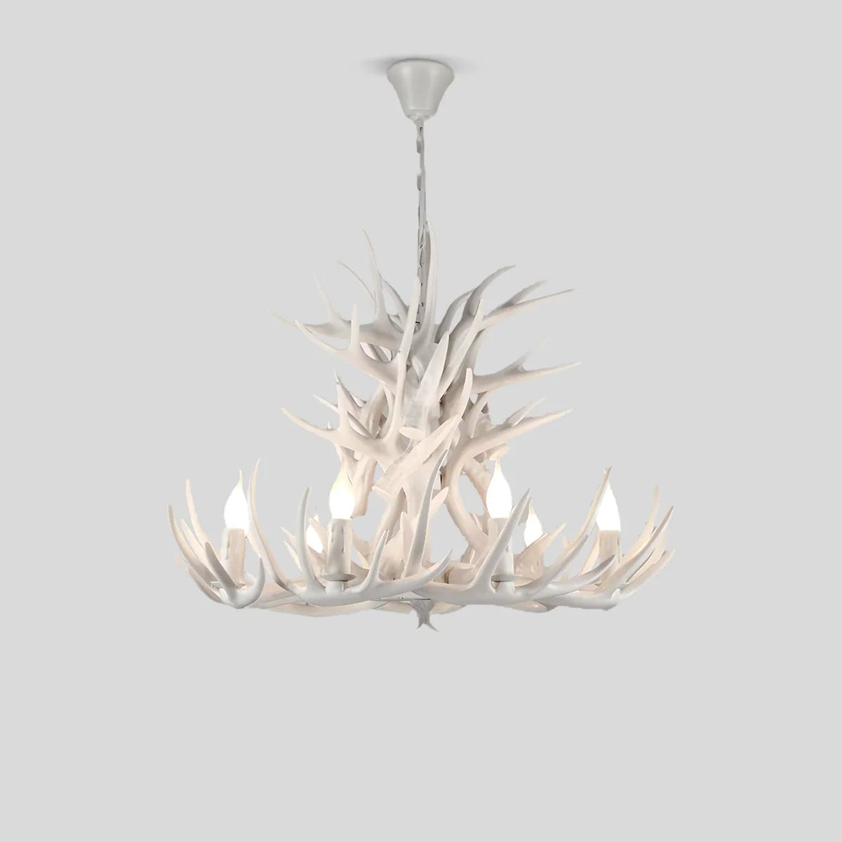 Eloer Antler Shape Resin Chandelier for Living Room