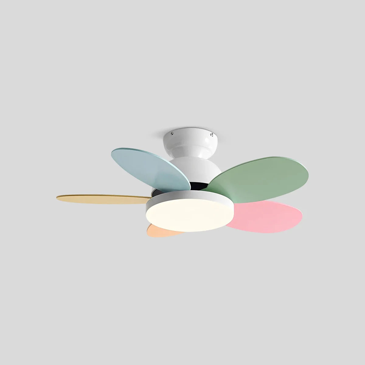 Eloer Scandi Wood Ceiling Fan Lamp for Children’s Room