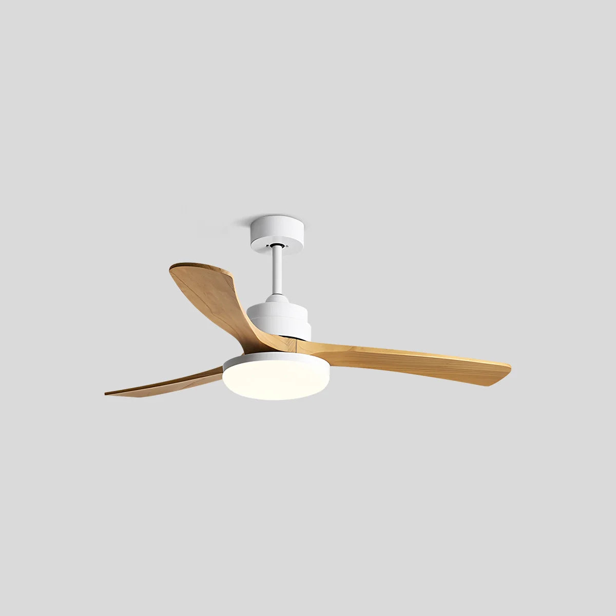 Eloer High Wind Solid Wood Ceiling Fan Light