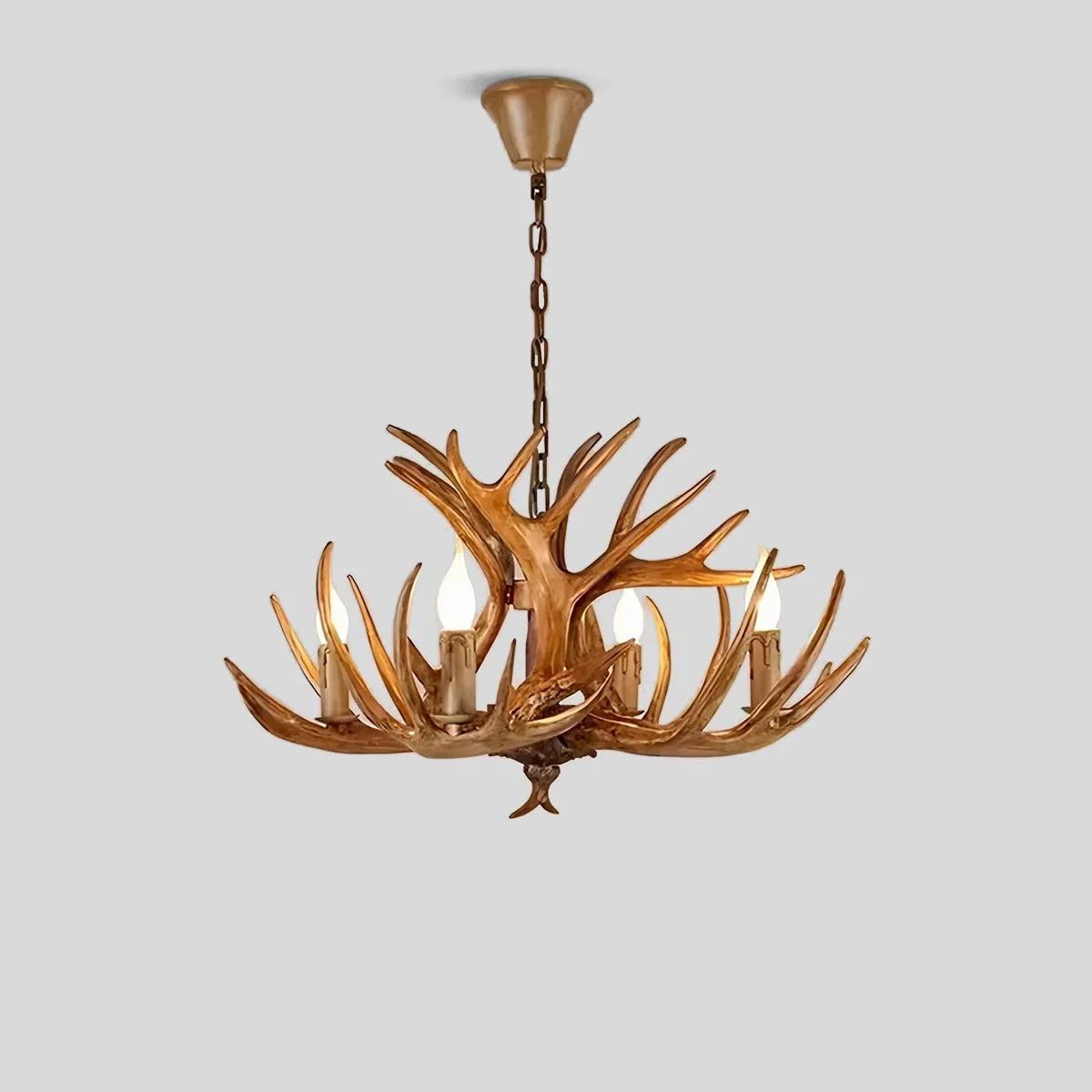 Eloer Antler Shape Resin Chandelier for Living Room