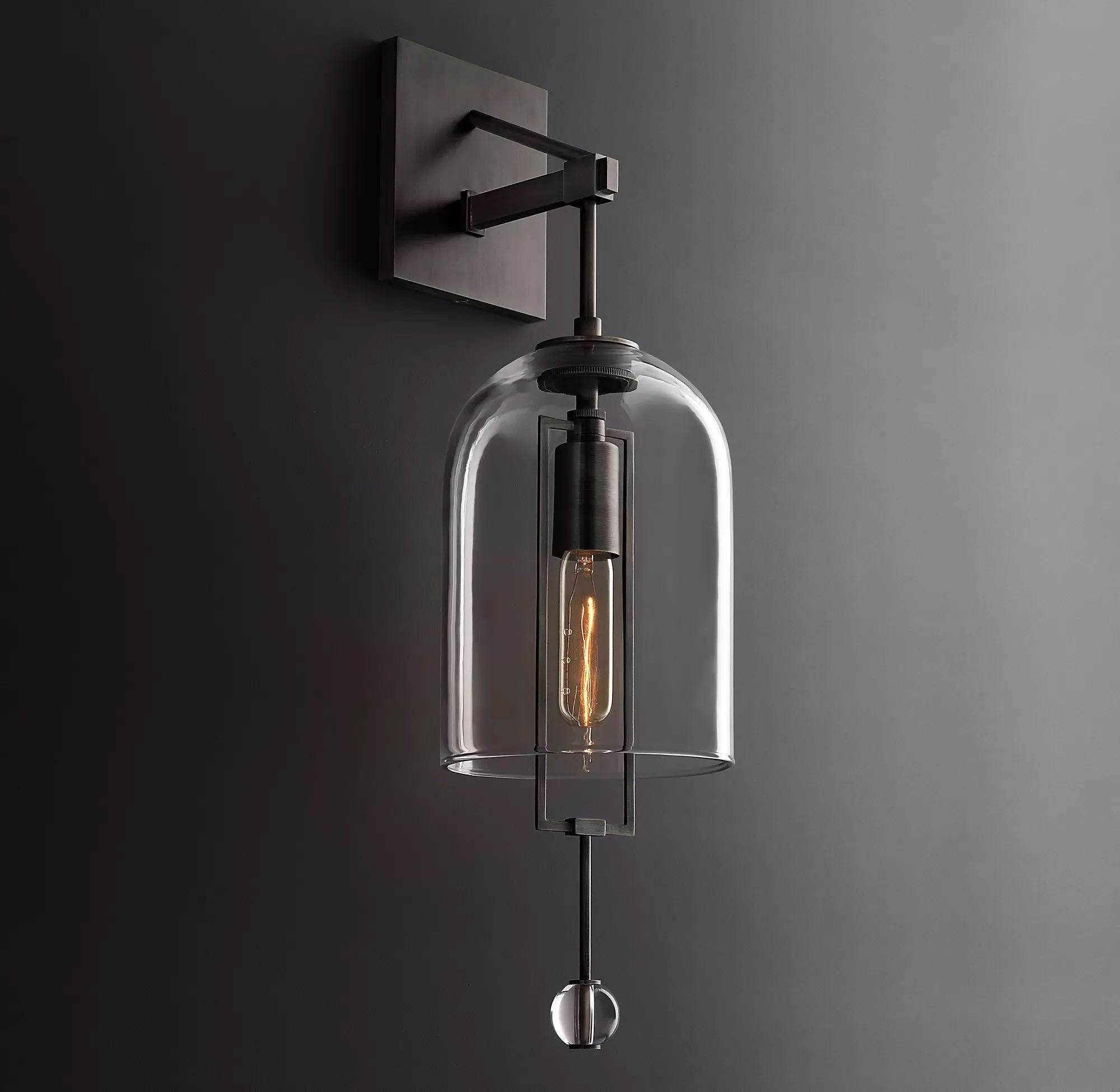 Fulcrum Glass Wall Sconce 24"