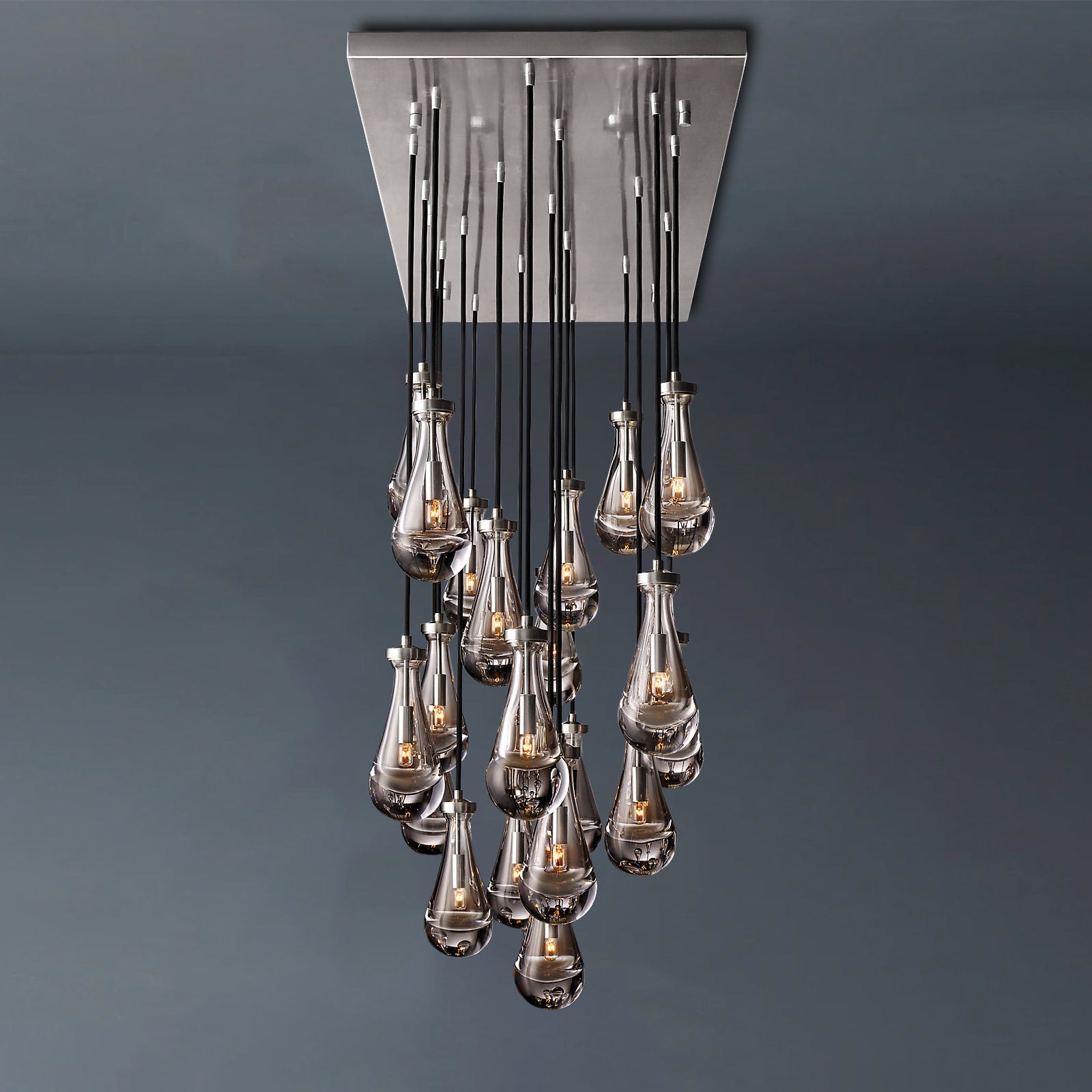Raindrop Rectangular Chandelier 72"