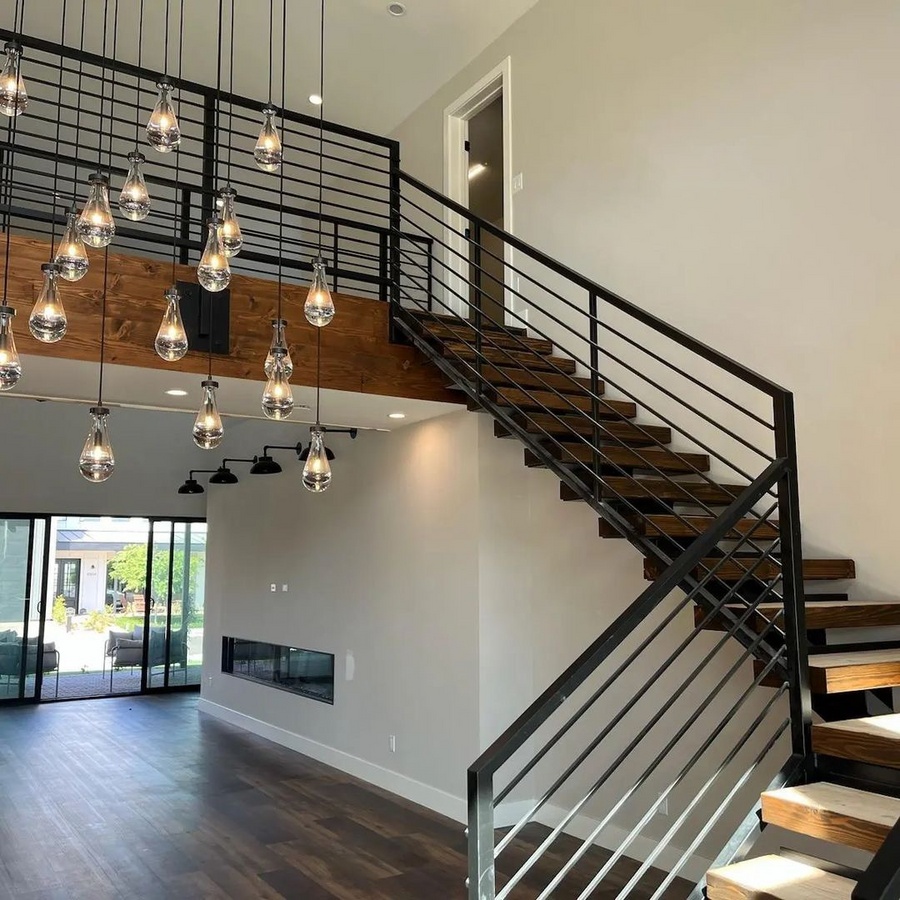 Raindrop Rectangular Chandelier 72"