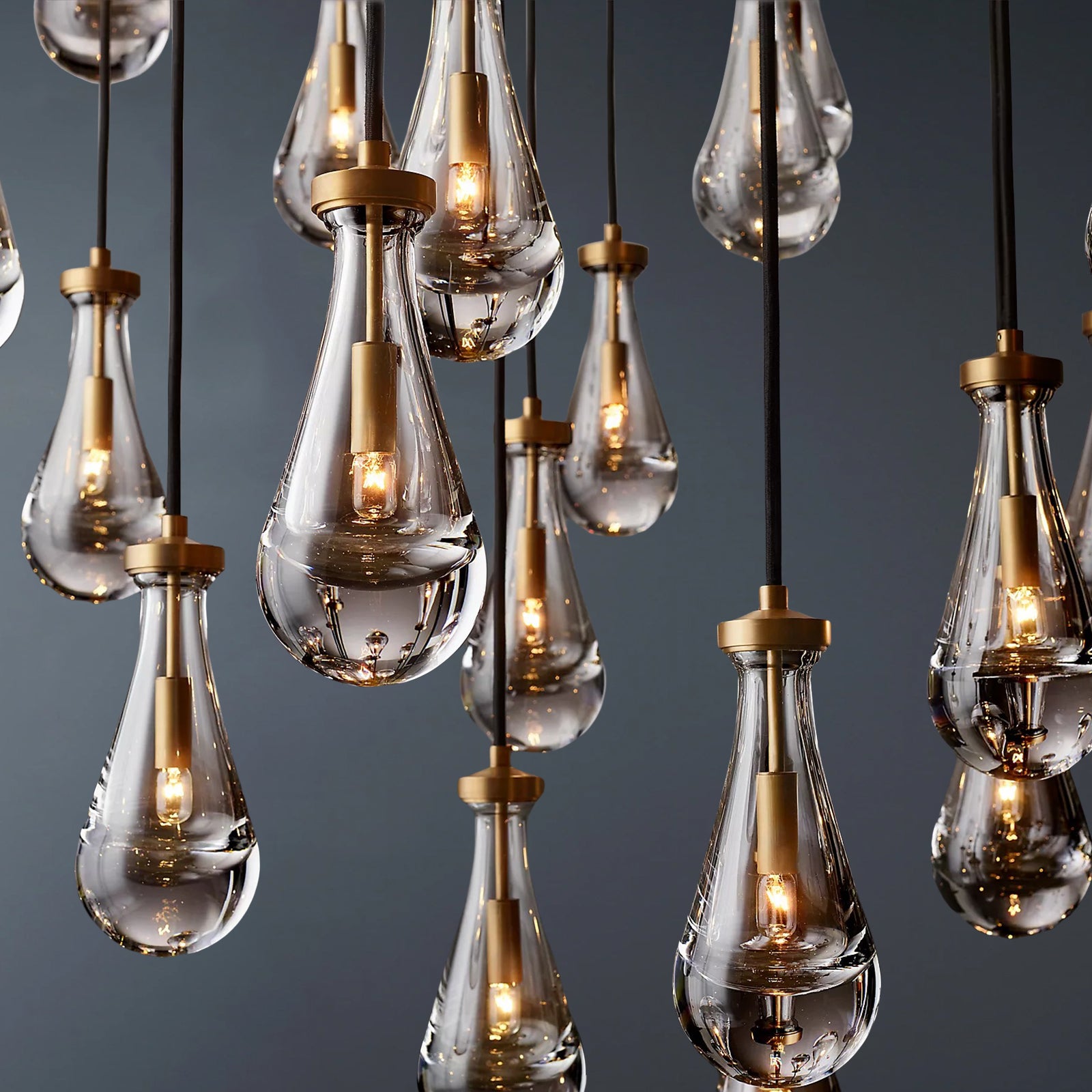 Raindrop Round Chandelier 60"