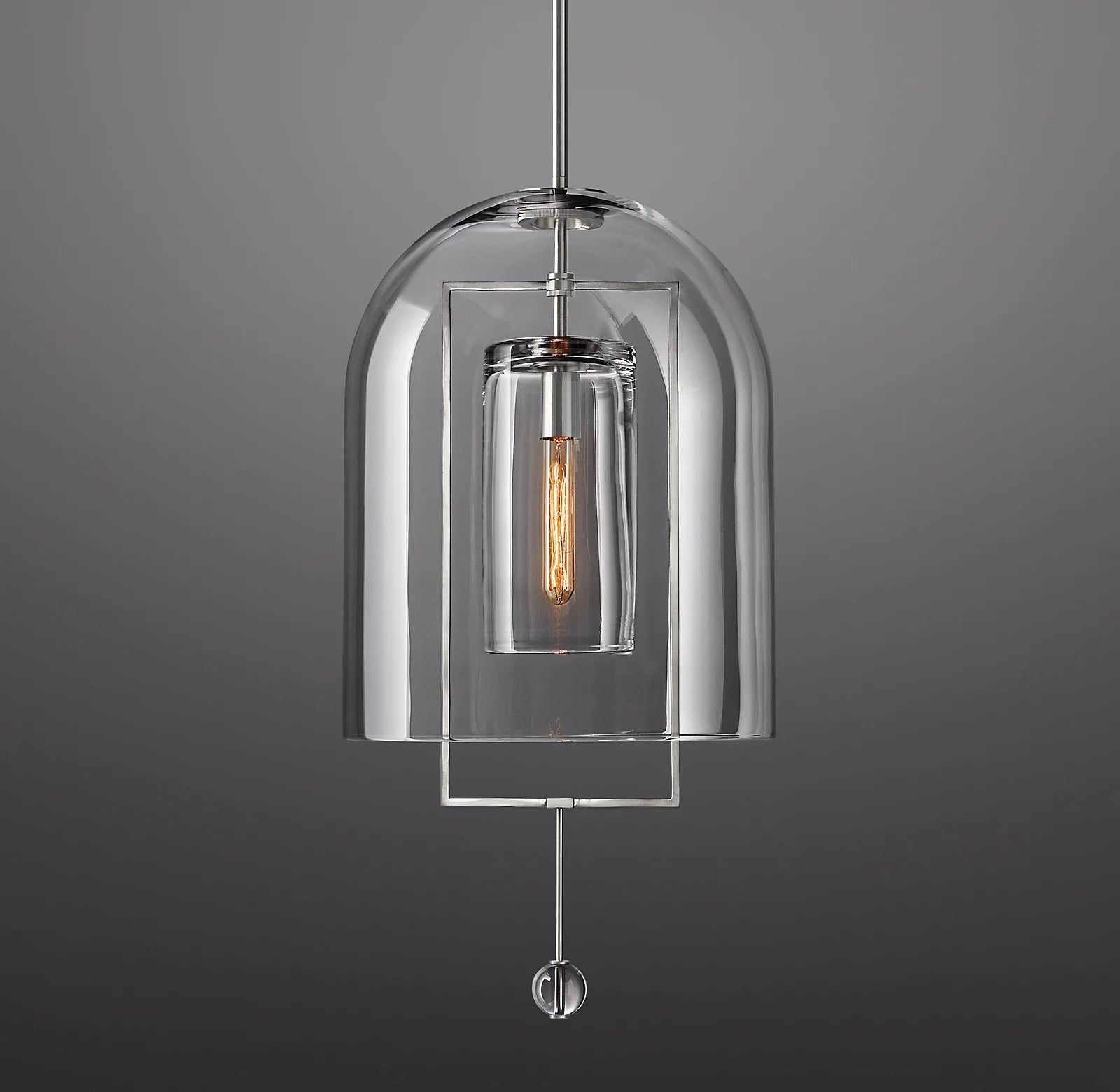 Fulcrum Utilitaire Design Sense Grand Pendant Light 15" For Living Roo