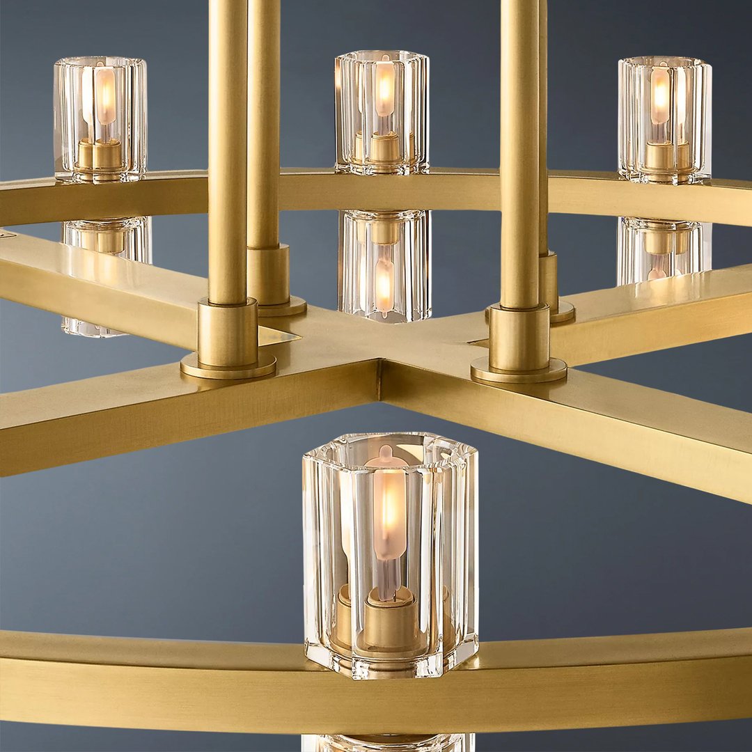 Arcachon LED Round Two-tier Chandelier 60"