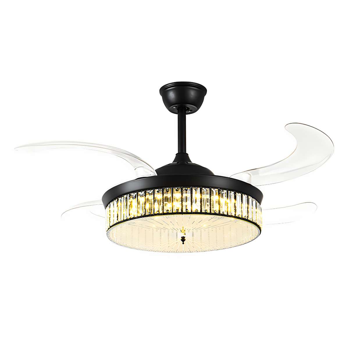 Remote Hugger Ceiling Fan Light for Low Ceilings