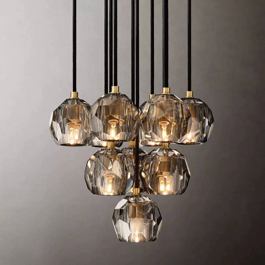 Boule De Crystal Ball Cluster Chandelier D14"-konalight