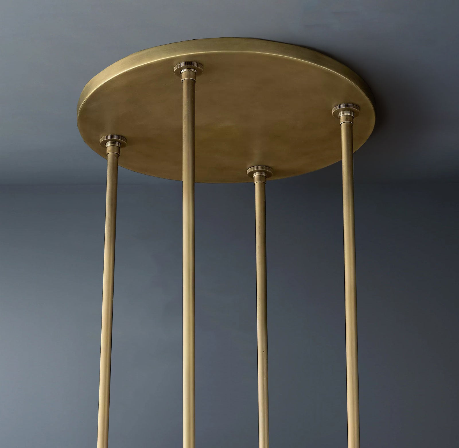 Ravelle Round Minimalist Glass Chandelier 48"-konalight