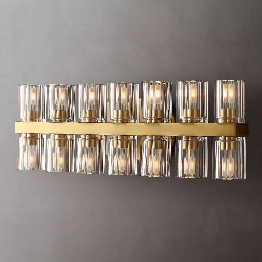 Arcachon 14-Light K9 Crystal Glass Modern Wall Lamp-konalight