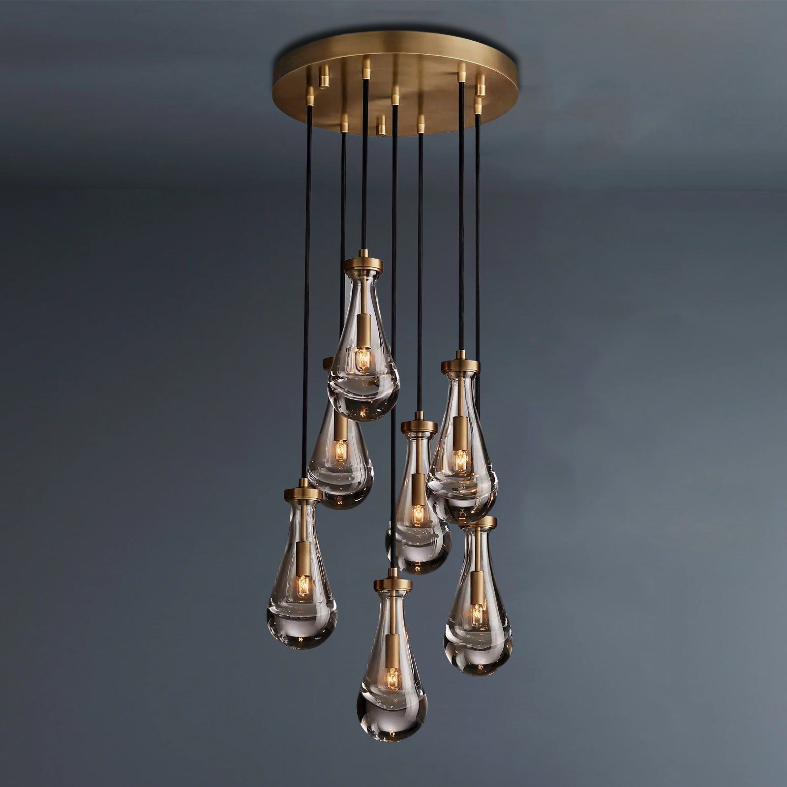 Raindrop Round Chandelier 18"-konalight