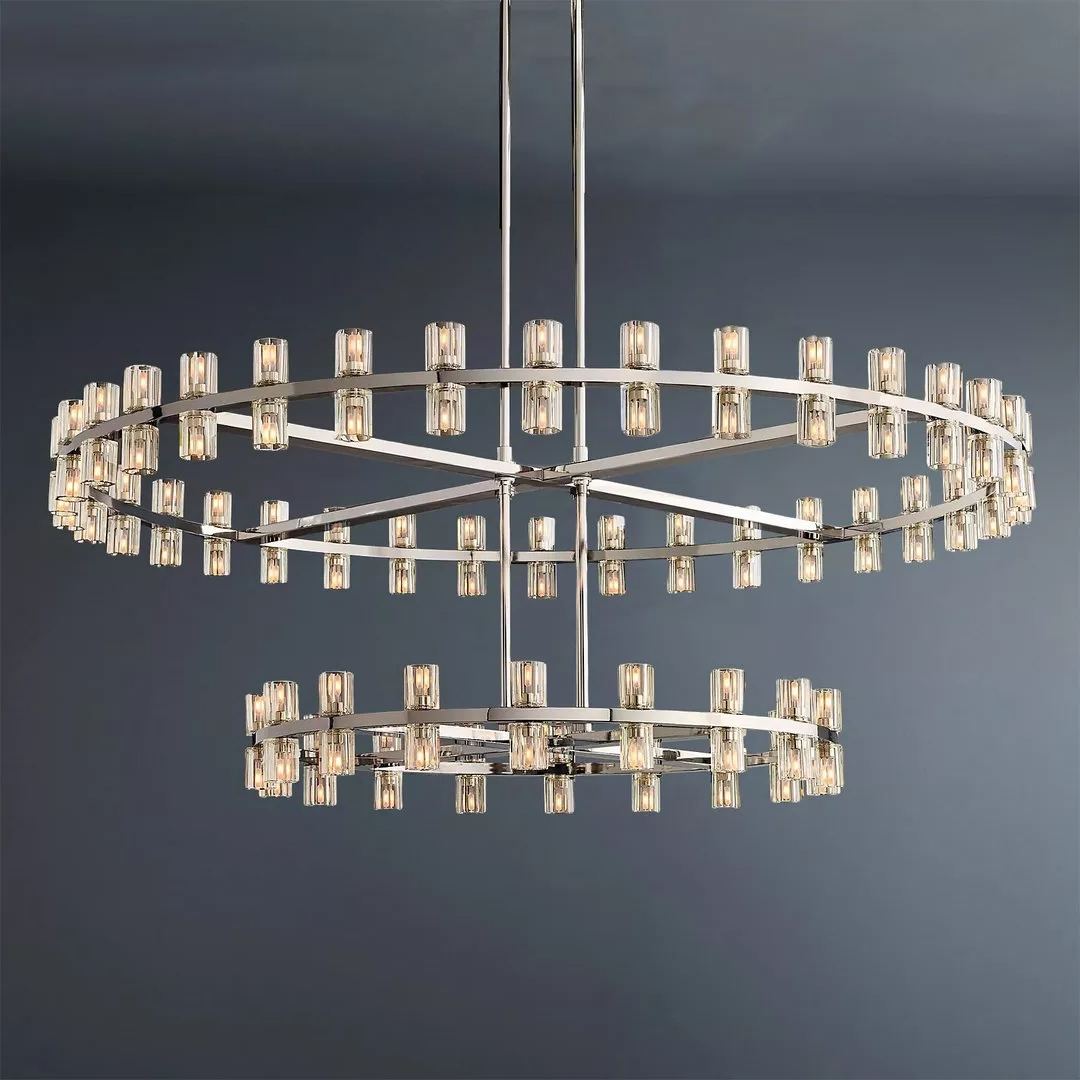 Arcachon LED Round Two-tier Chandelier 60"
