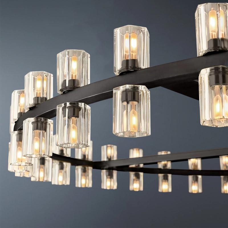 Arcachon Luxury Crystal Round Chandelier 48-Light 48"-konalight