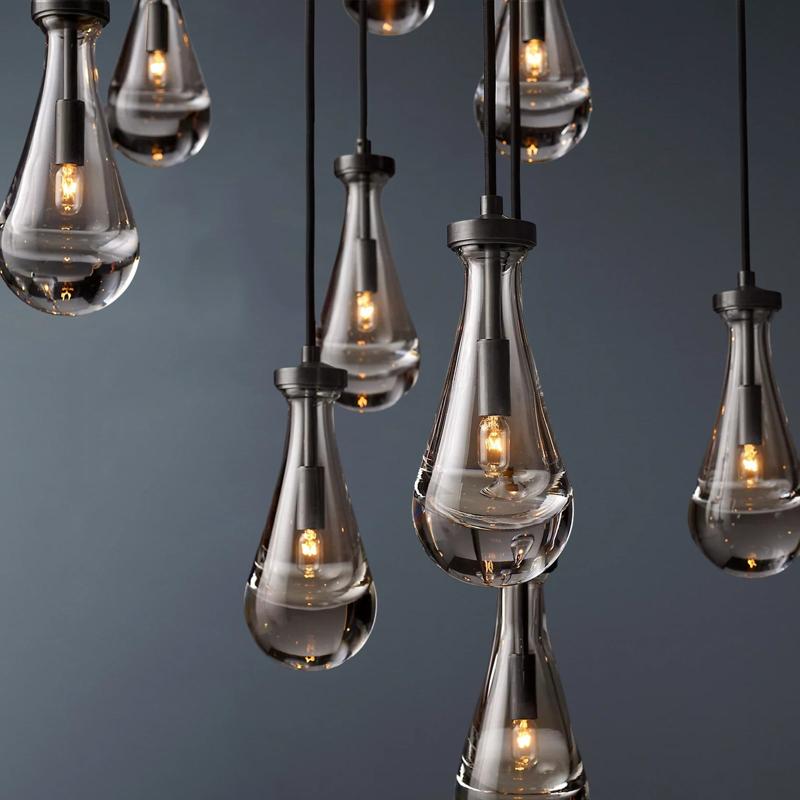 Raindrop Round Chandelier 47"