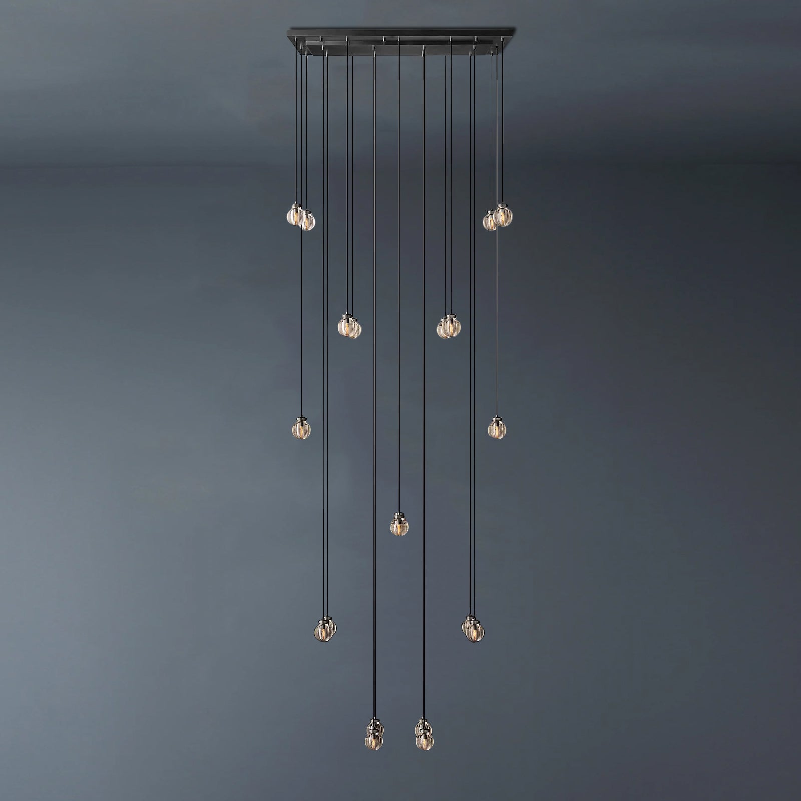 Pearl Linear Living Room Chandelier Vintage Light Fixture 72"