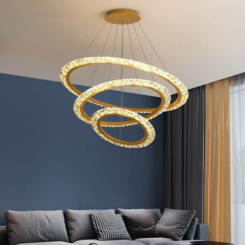 Eloer Light Luxury Ring Chandelier for Living Room