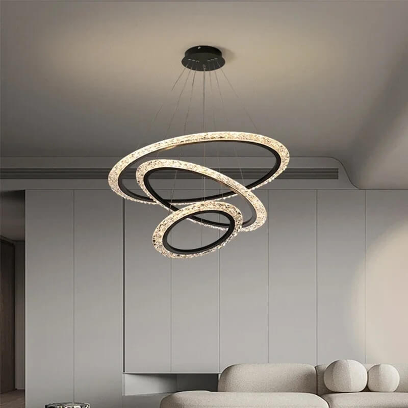 Eloer Light Luxury Ring Chandelier for Living Room