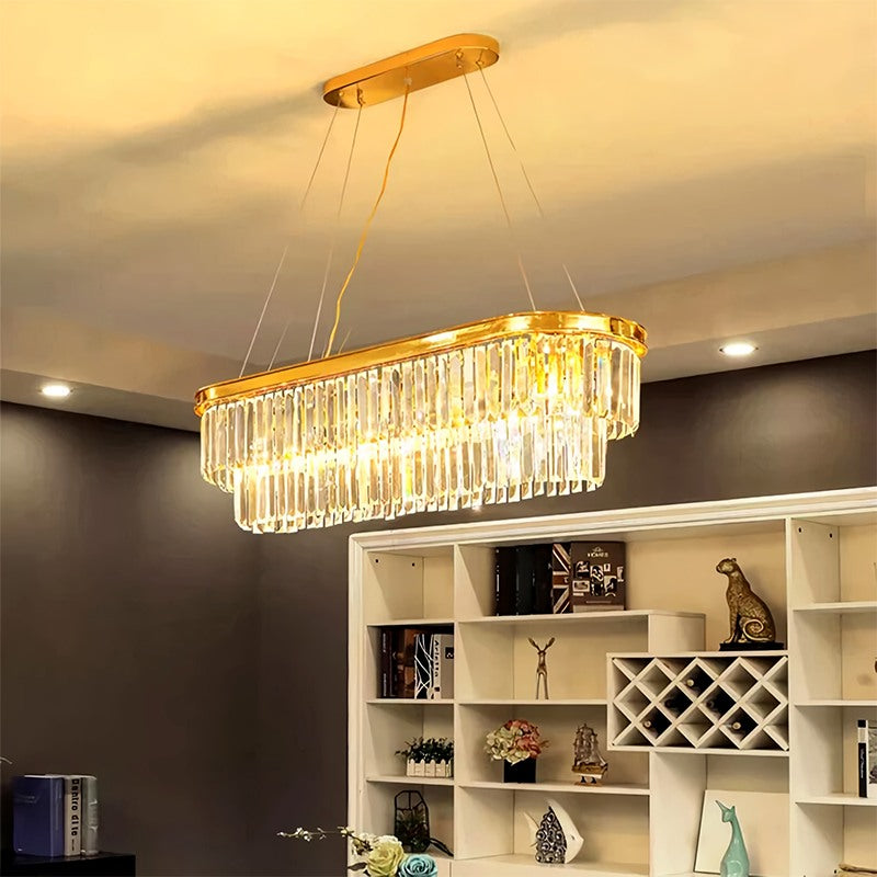 Eloer Light Luxury Crystal Chandelier for Living Room