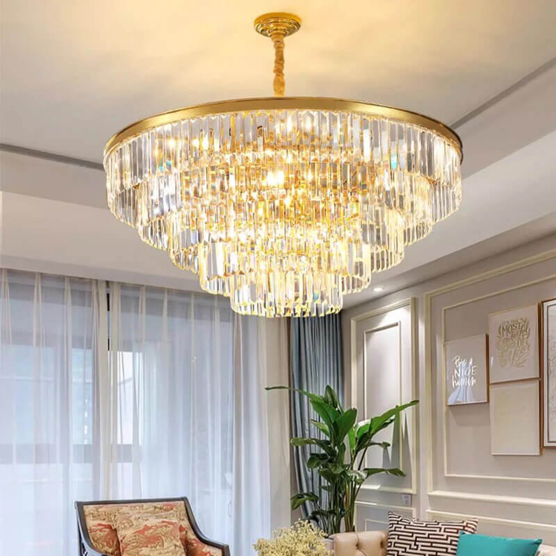 Eloer Light Luxury Crystal Chandelier for Living Room