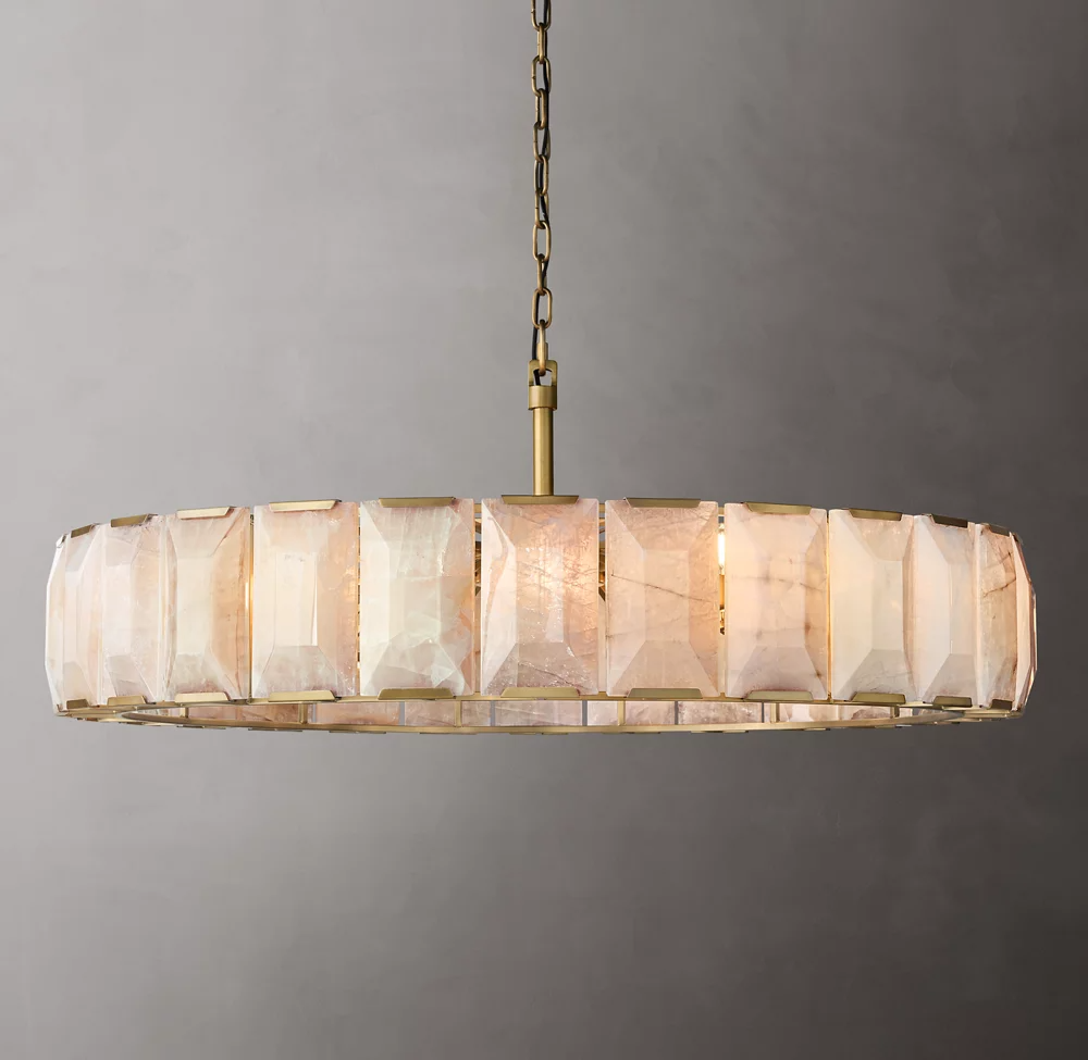 Harlow Calcite Round Chandelier D 60"
