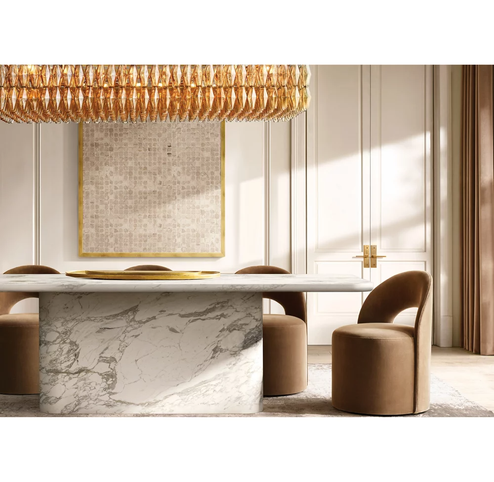 Luxurious 74-inch Mia Glass Rectangular Chandelier for Elegant Dining Rooms