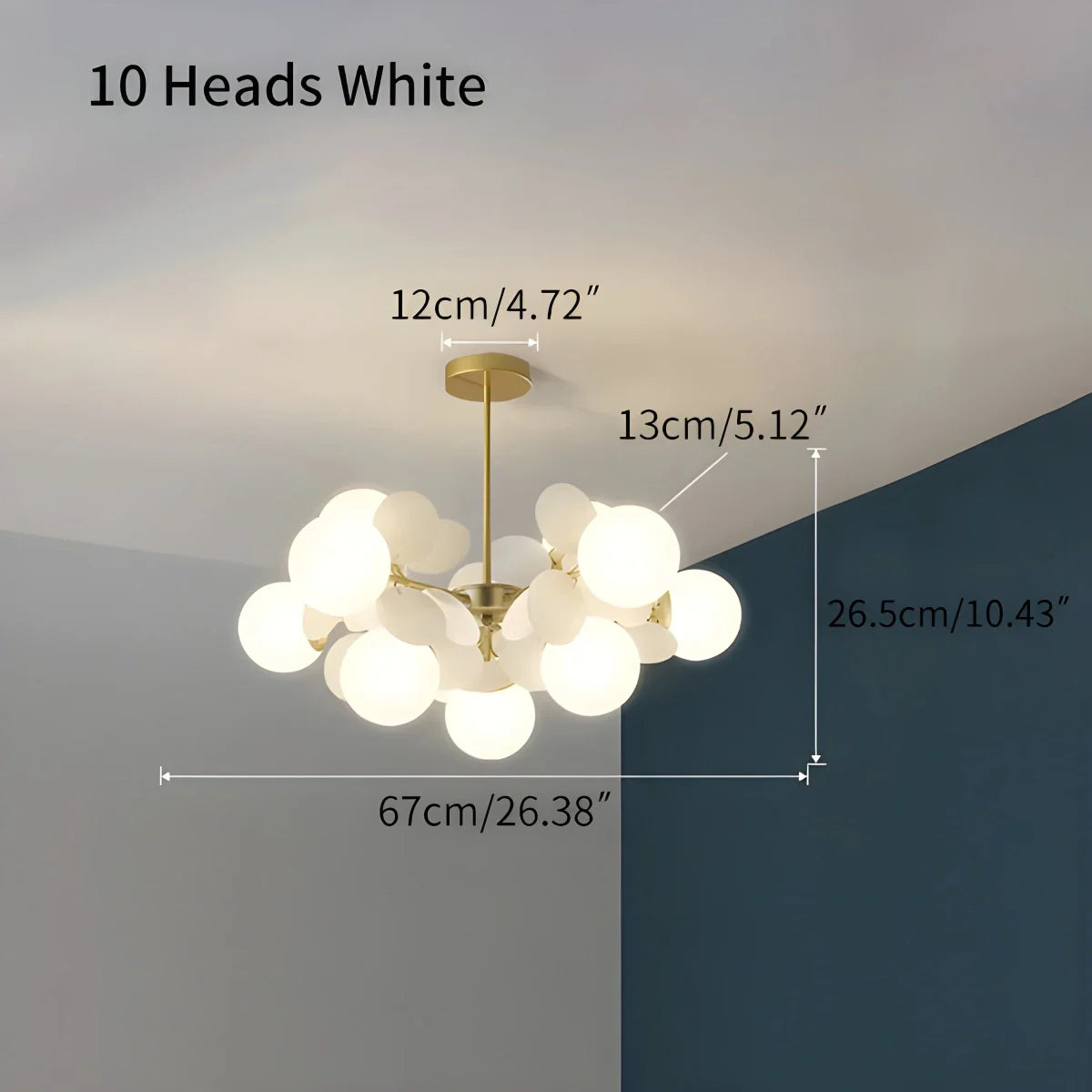 Eloer Colorful Flash Modern Chandelier for Bedroom