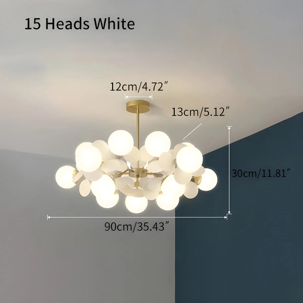 Eloer Colorful Flash Modern Chandelier for Bedroom