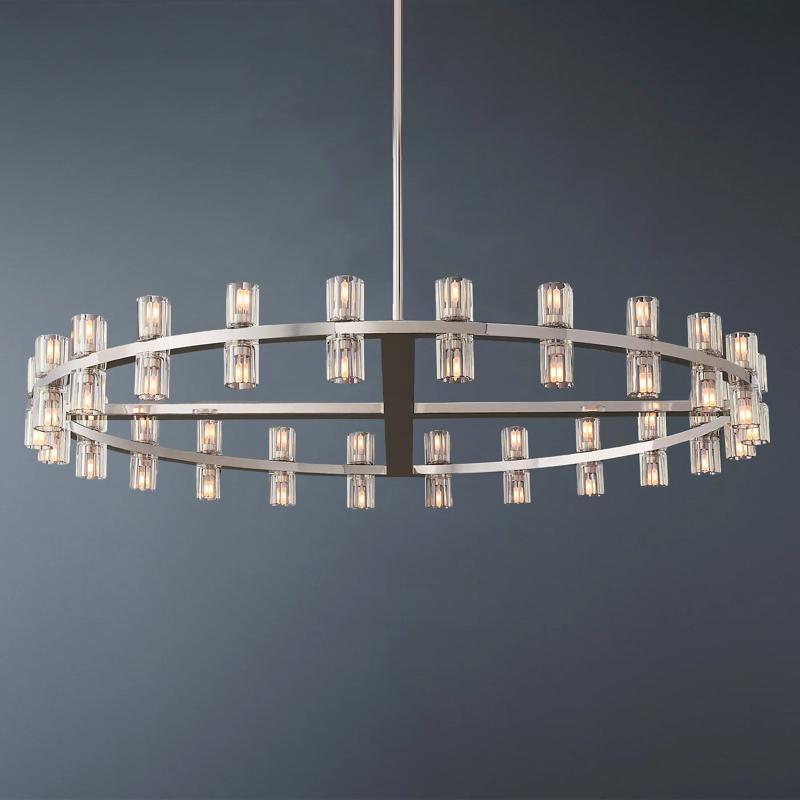 Arcachon Luxury Crystal Round Chandelier 48-Light 48"-konalight