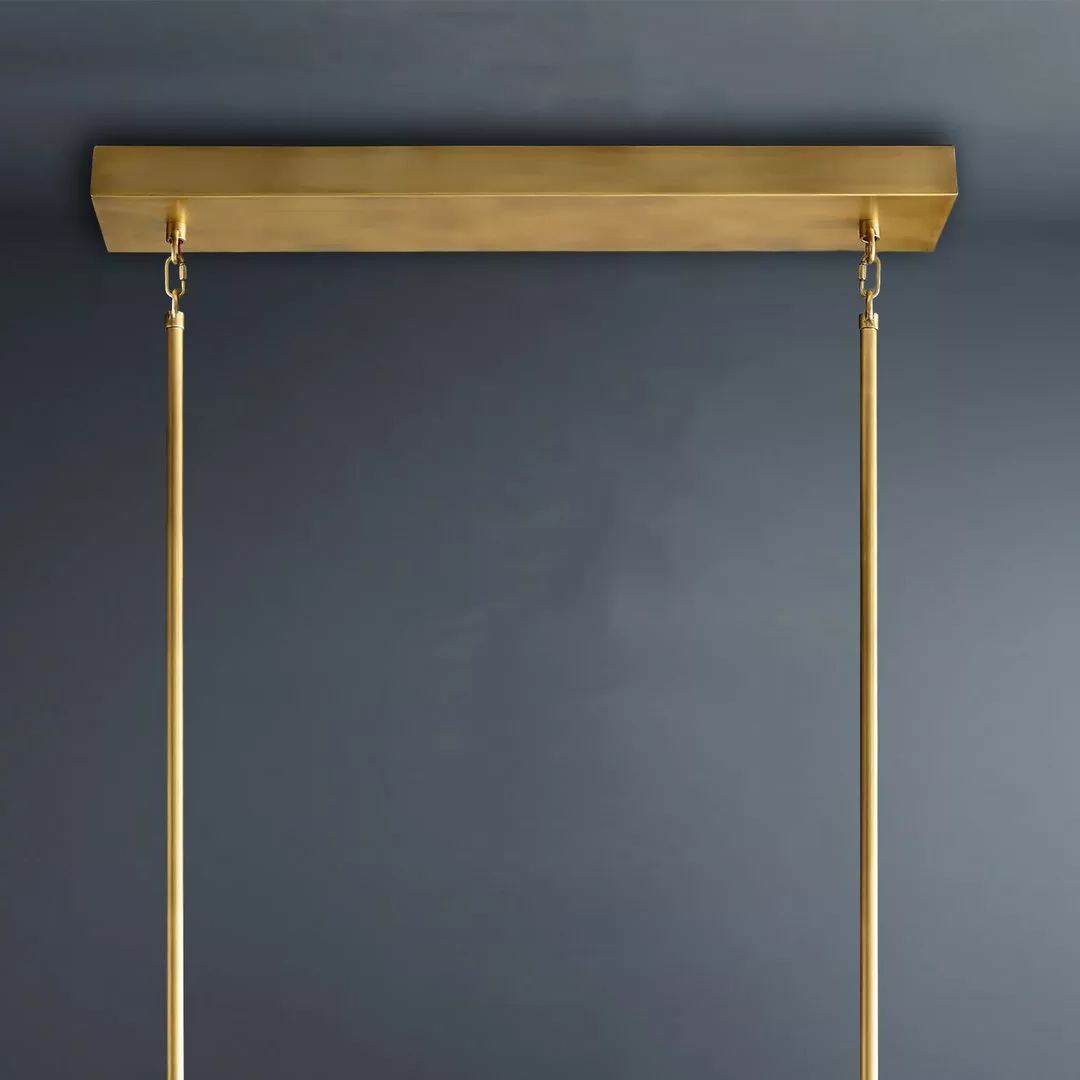 Arcachon Led Rectangular Crystal Chandelier 54"-konalight