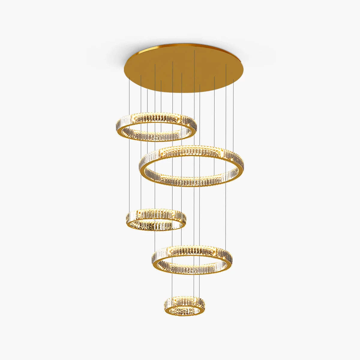 Eloer Nordic Circular Villa Crystal Chandelier