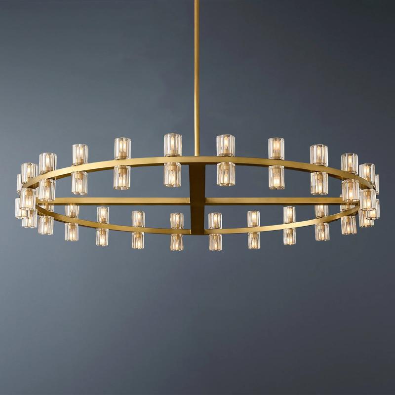 Arcachon Luxury Crystal Round Chandelier 48-Light 48"-konalight