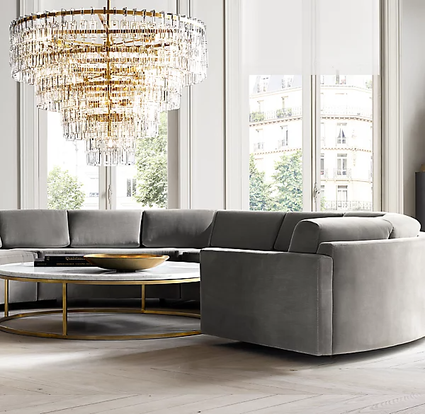 Marignan Tiered Round Chandelier 48"-konalight