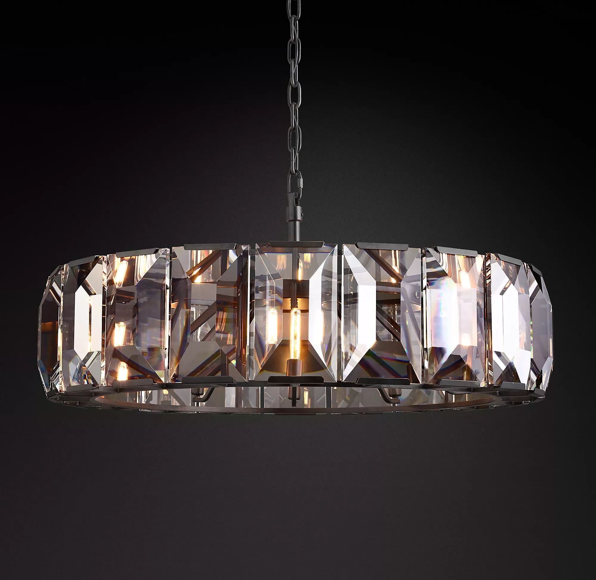 Harlow Crystal Round Chandelier 19"/31"/43"-konalight