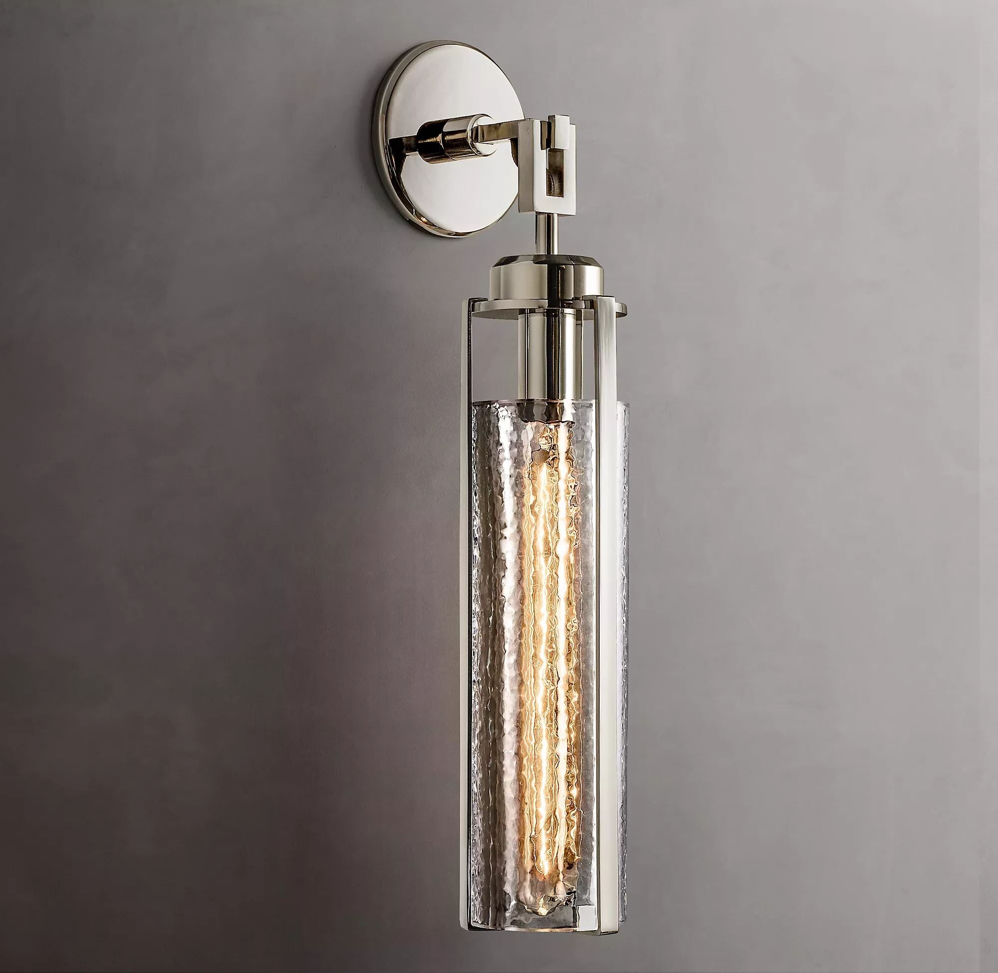 Bamcee Finish Glass Shade Wall Sconces Modern Wall Lamp-konalight