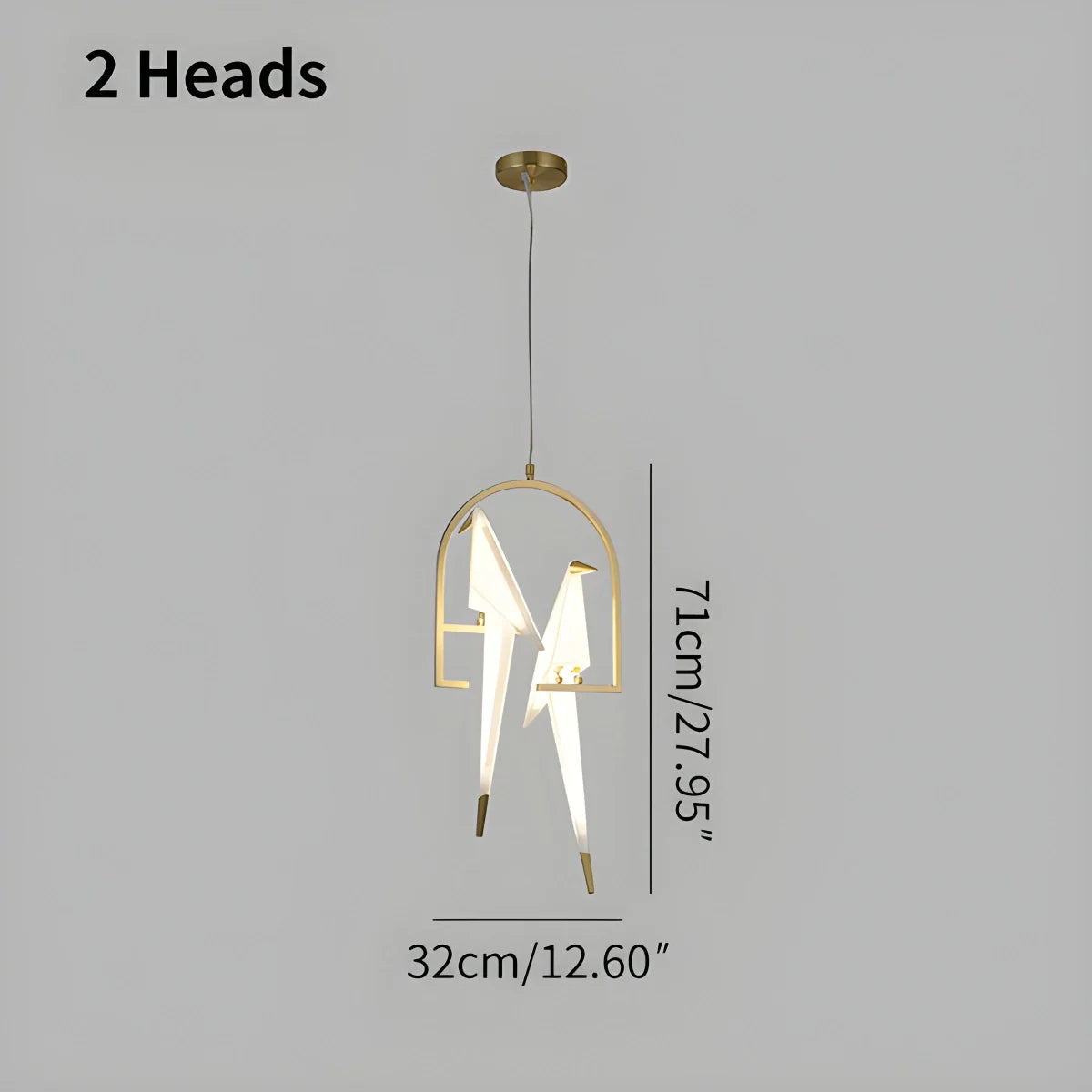 Eloer Paper Crane Bird Chandelier for Dining Room