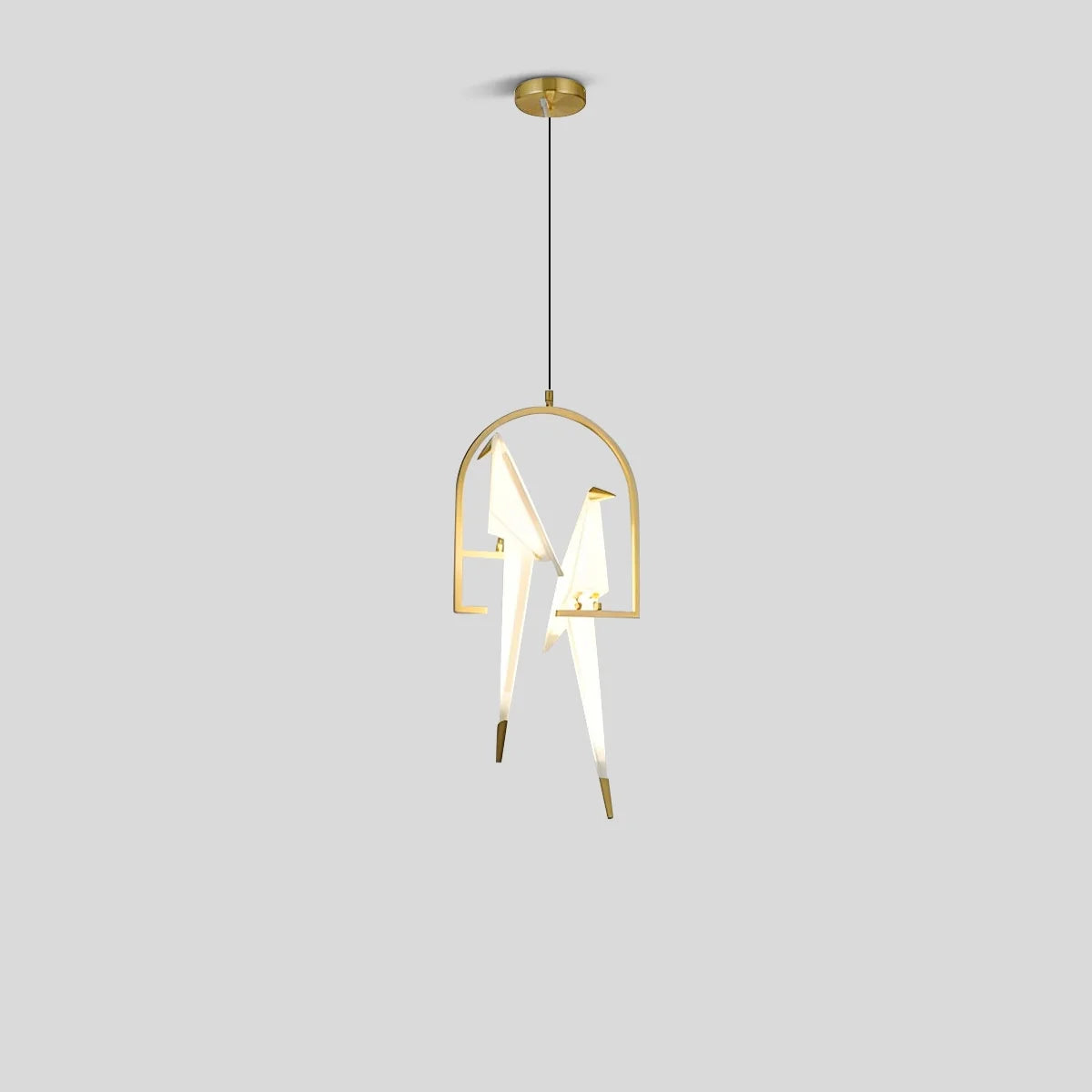 Eloer Paper Crane Bird Chandelier for Dining Room