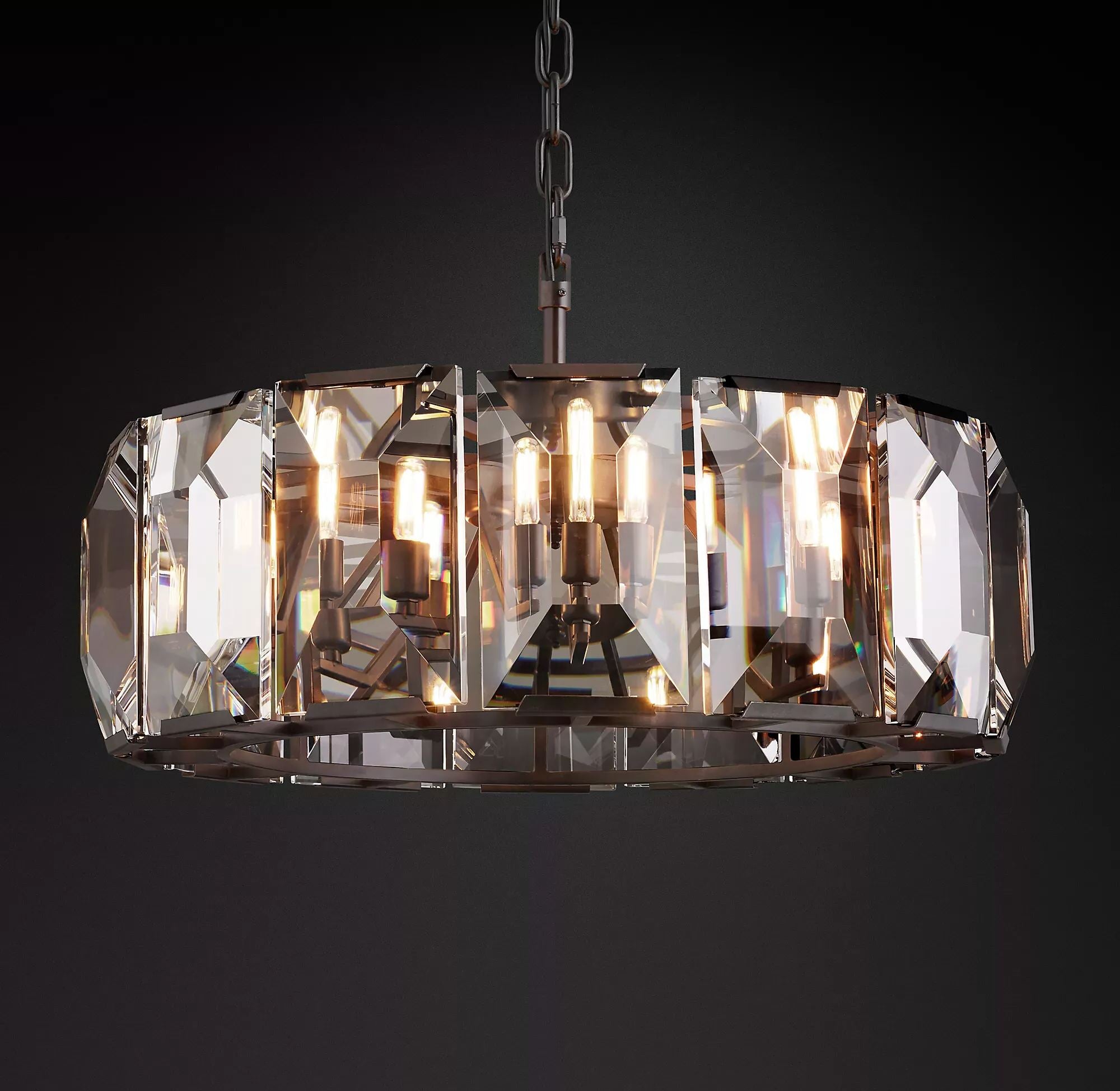 Harlow Crystal Round Chandelier 19"/31"/43"-konalight